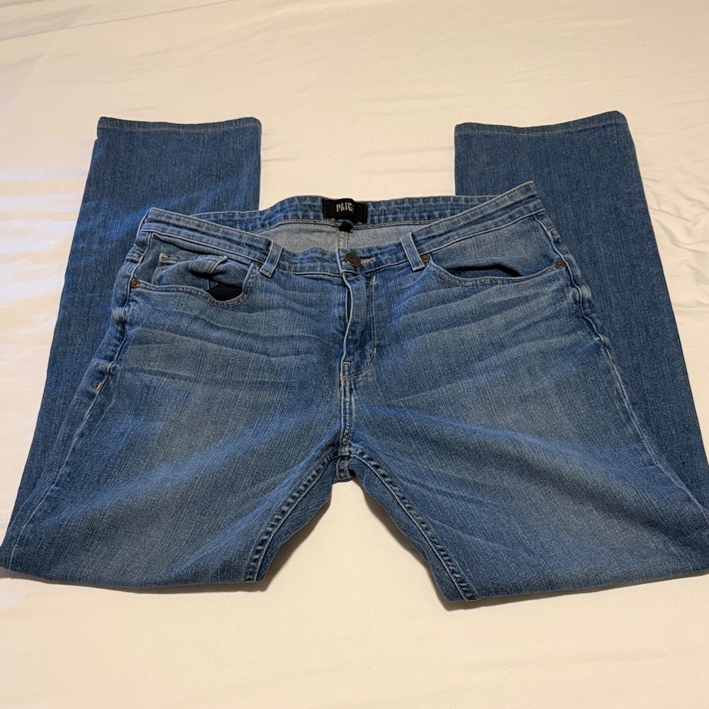 PAIGE Relaxed Fit Blue Jeans for Men